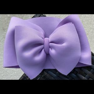 Lavender oversized headband bow